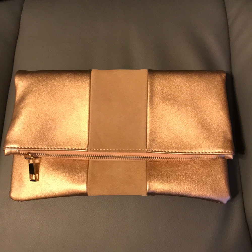 Large Rose Gold Clutch